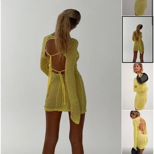 NA-KD x Josephine HJ. Detailed back mini dress